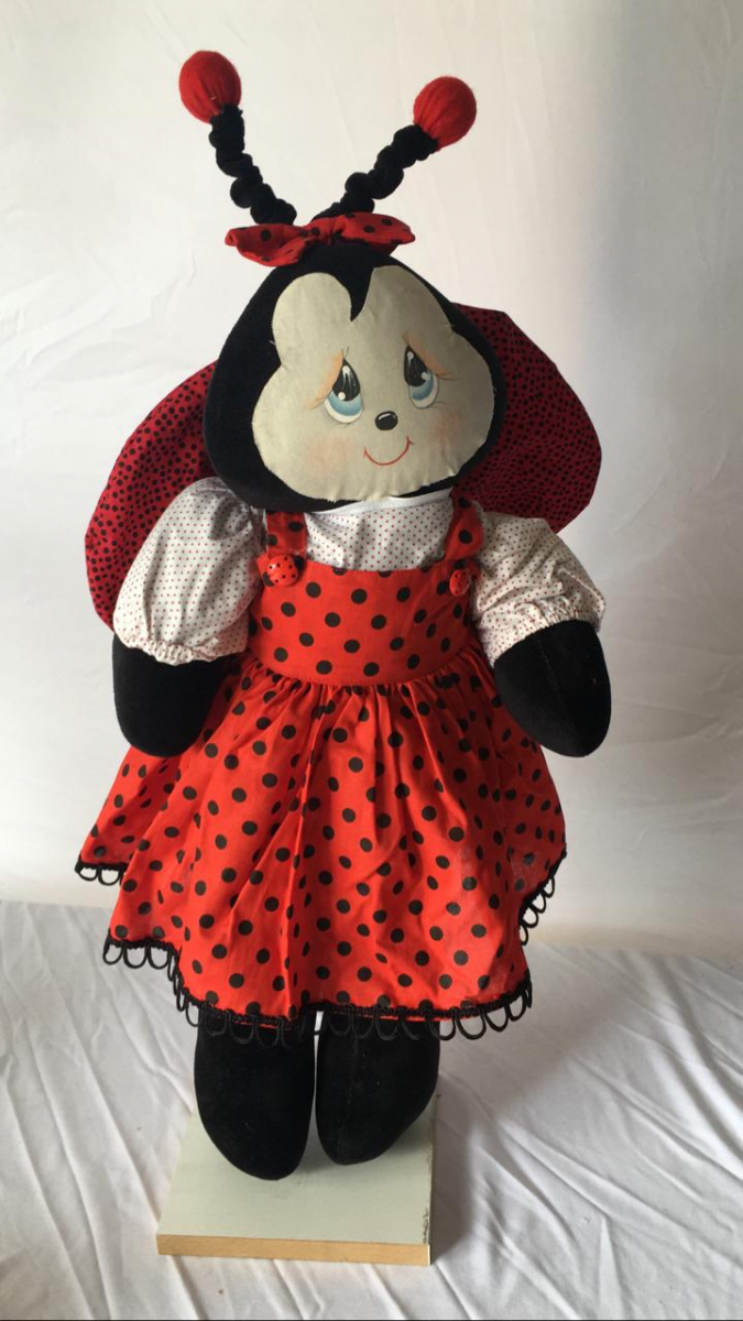 Joaninha Média Tecido   / Jardim - Boutique festa locações 