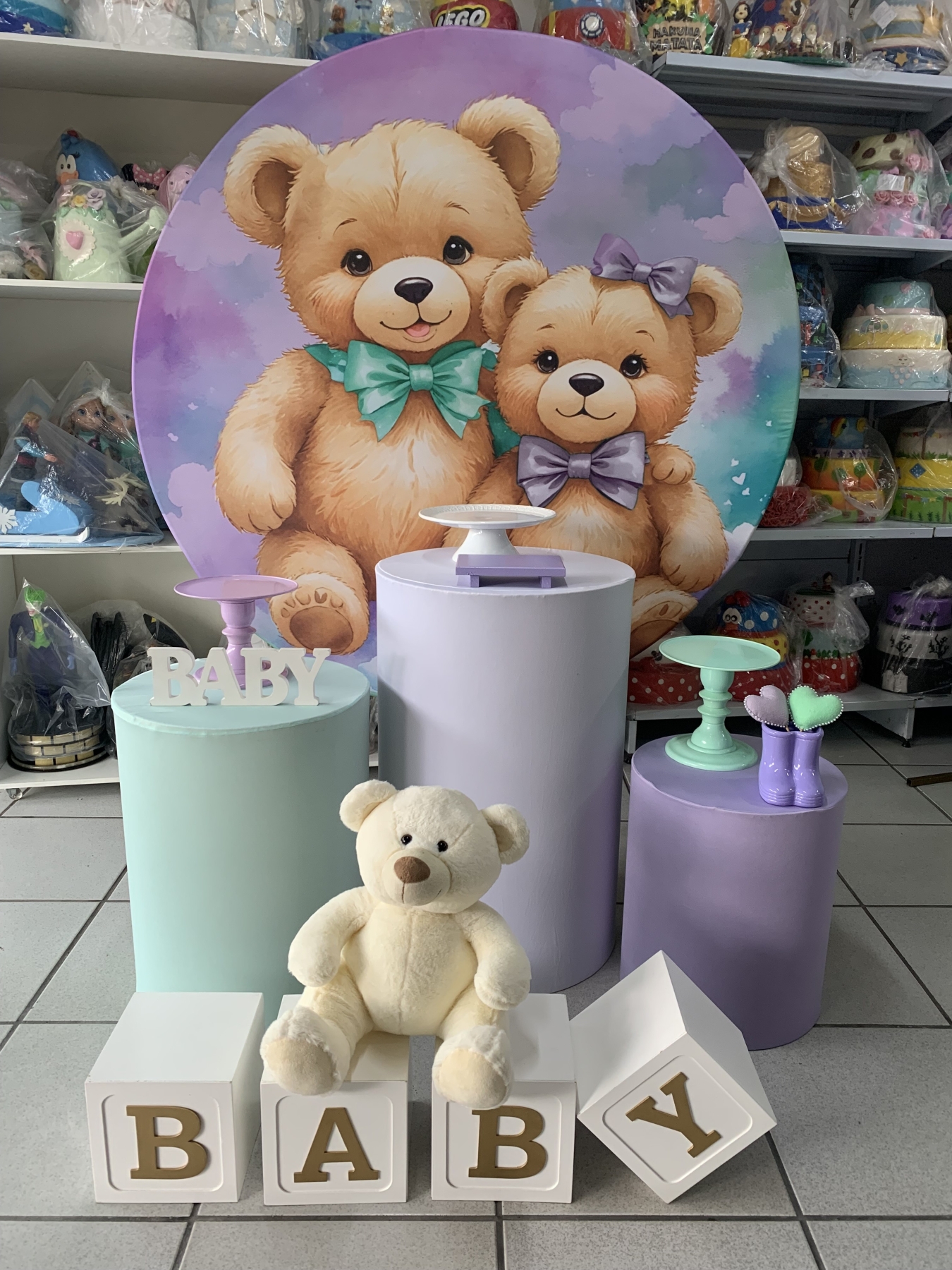 Chá Revelação - Boutique festa locações 