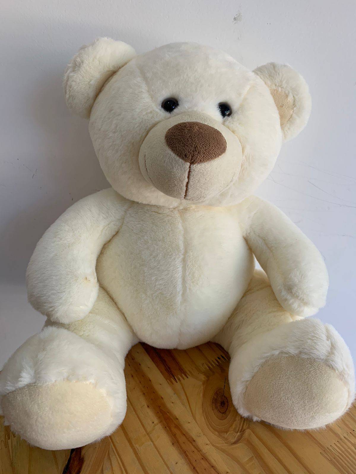 Urso Branco Pelúcia - Boutique festa locações 