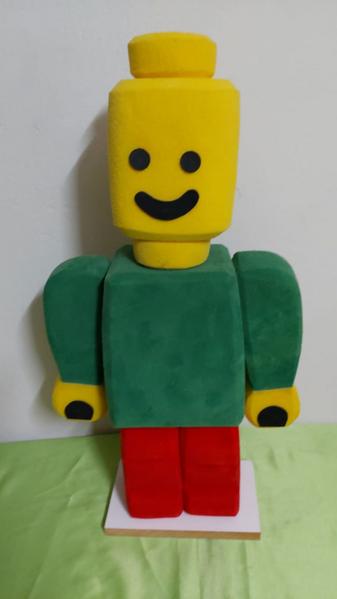 Boneco Lego Espuma - Boutique festa locações 