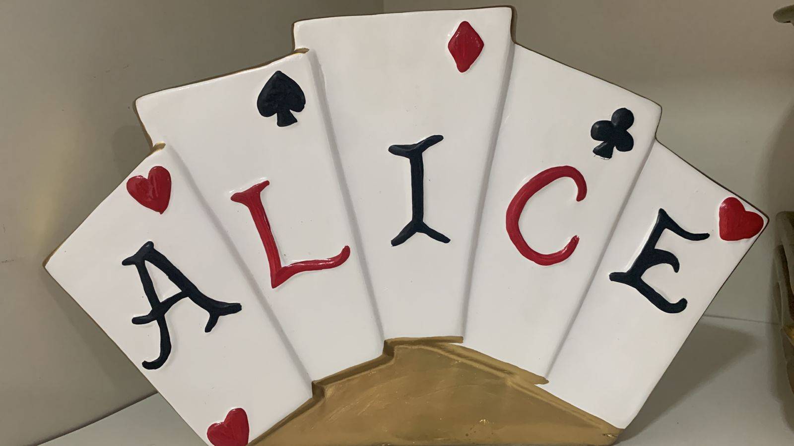 Carta Porcelana Alice No Pais das Maravilhas - Boutique festa locações 