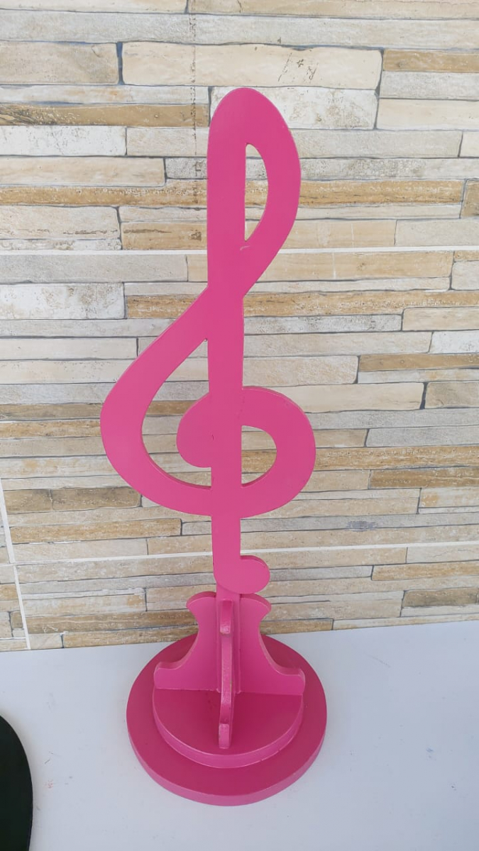 Nota Música Mesa  Rosa - Boutique festa locações 