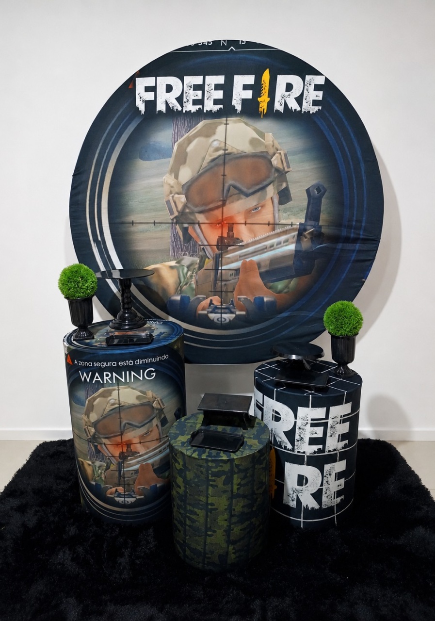 Kit Prata 1 Free Fire - Somathe festas 