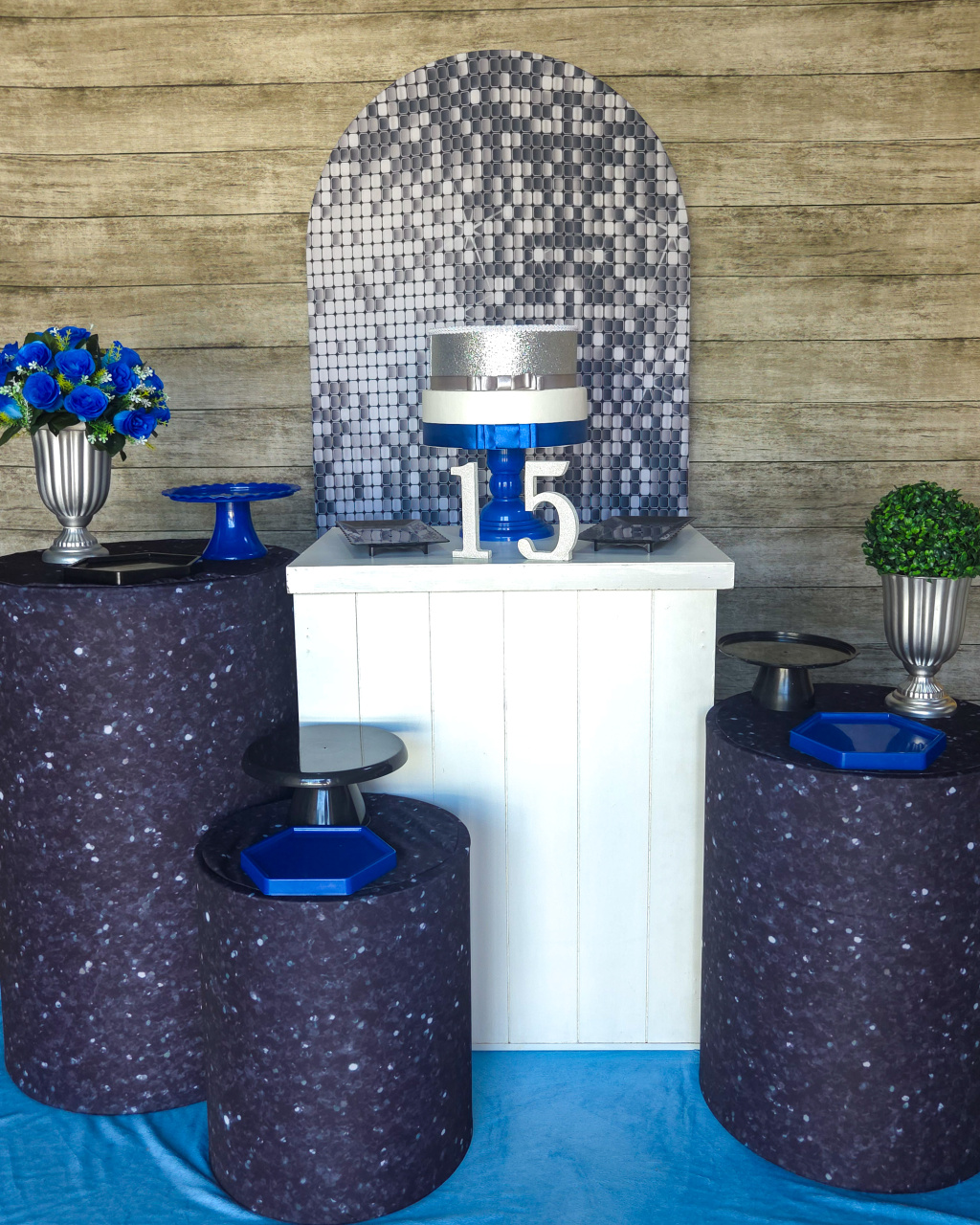 Tema Prata E Preto - Kit Prata - Anelan Artes e Decorações