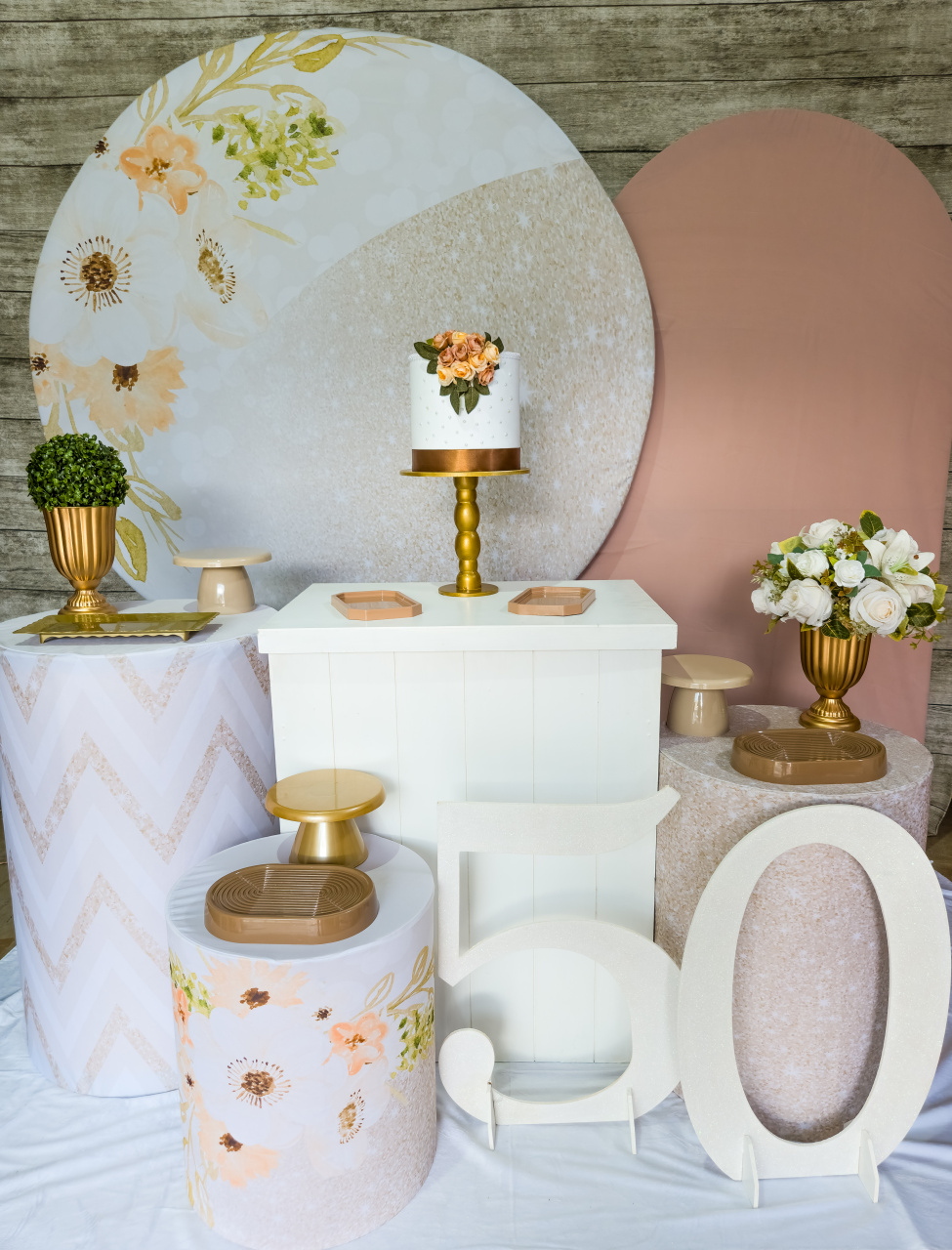 Floral Salmão - Kit Ouro - Anelan Artes e Decorações