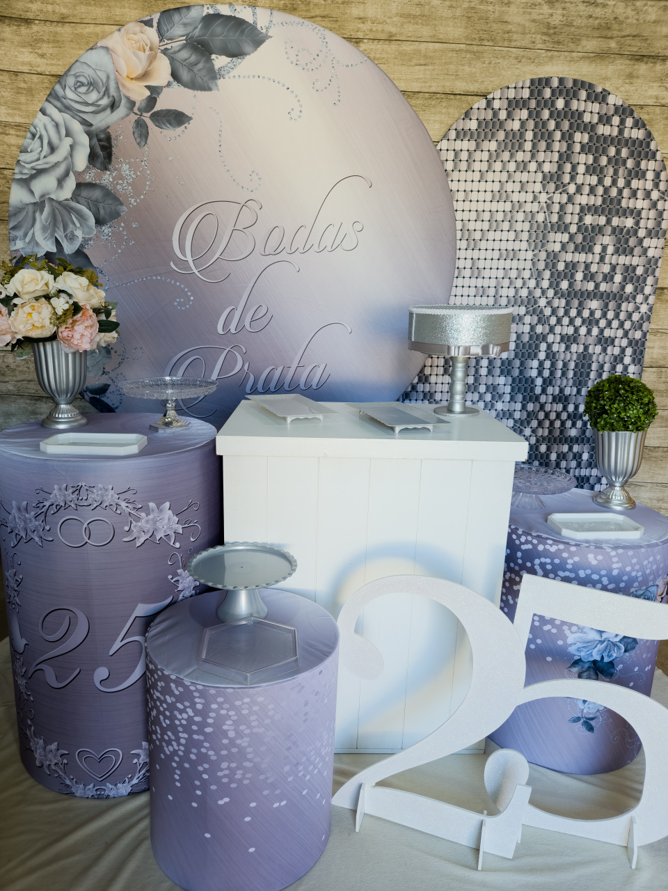 Bodas de Prata - Kit Ouro - Anelan Artes e Decorações