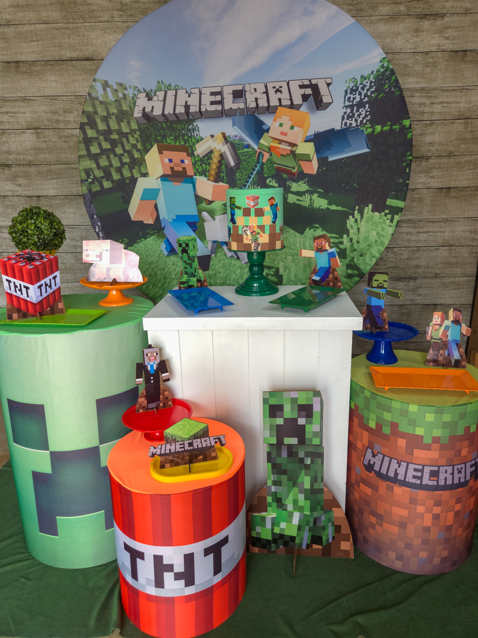 Minecraft 2 - Kit Prata - Anelan Artes e Decorações