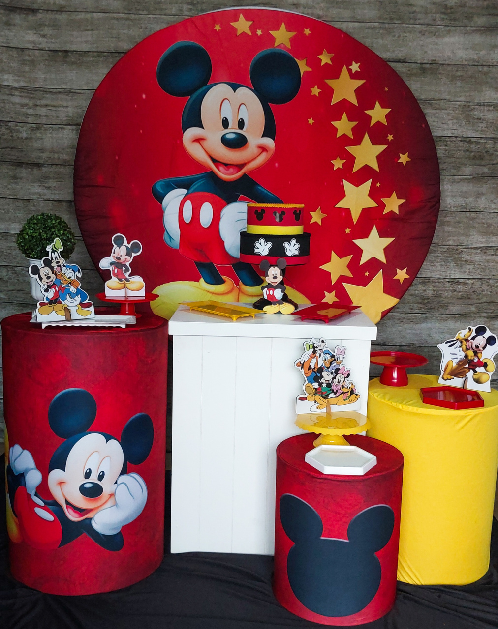 Mickey - Kit Prata - Anelan Artes e Decorações