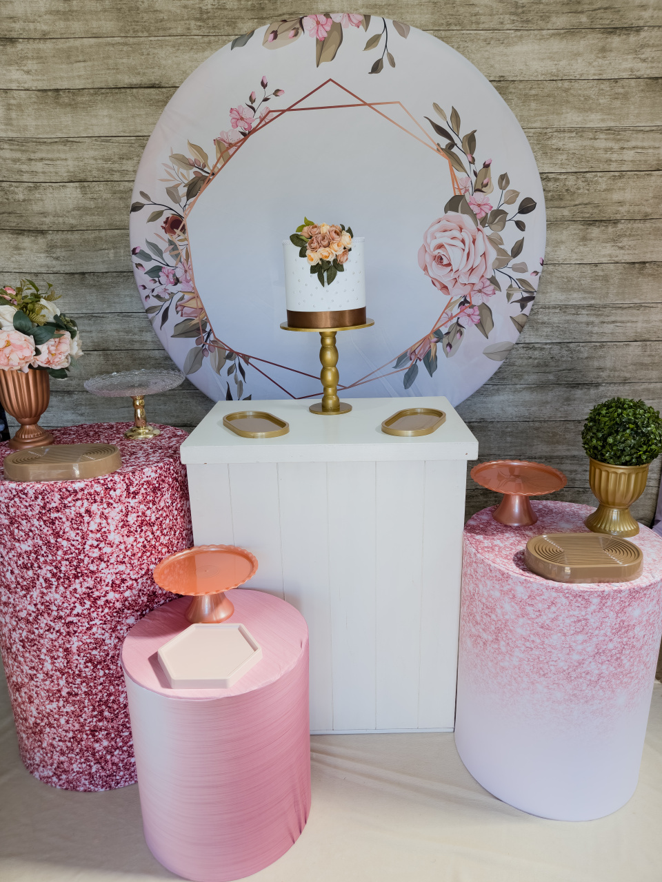 Floral Rosé - Kit Prata - Anelan Artes e Decorações