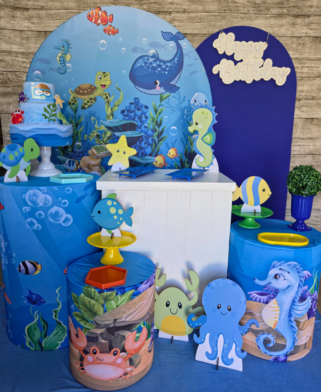 Fundo Do Mar - Kit Ouro - Anelan Artes e Decorações