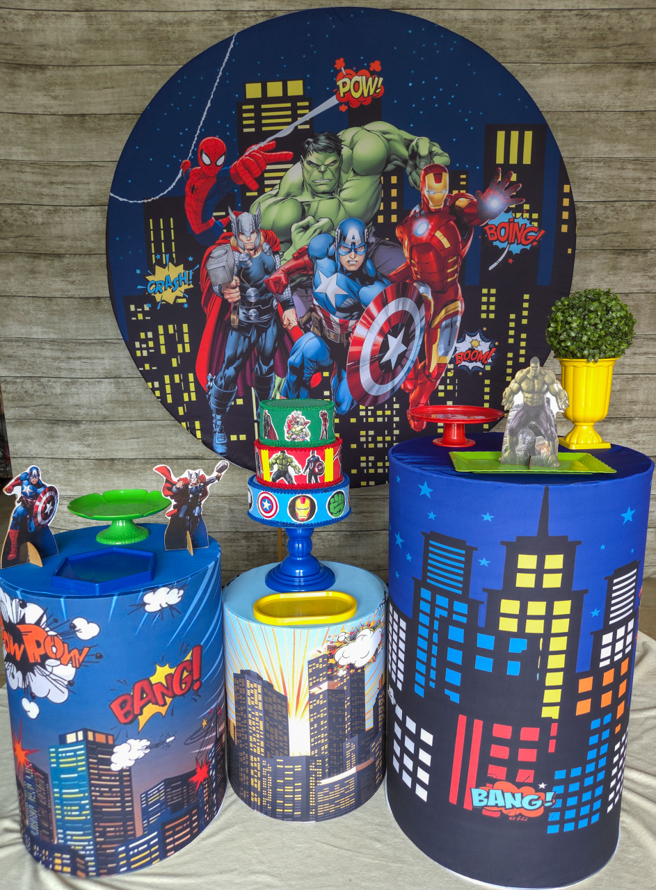 Vingadores Hq - Kit Promocional - Anelan Artes e Decorações