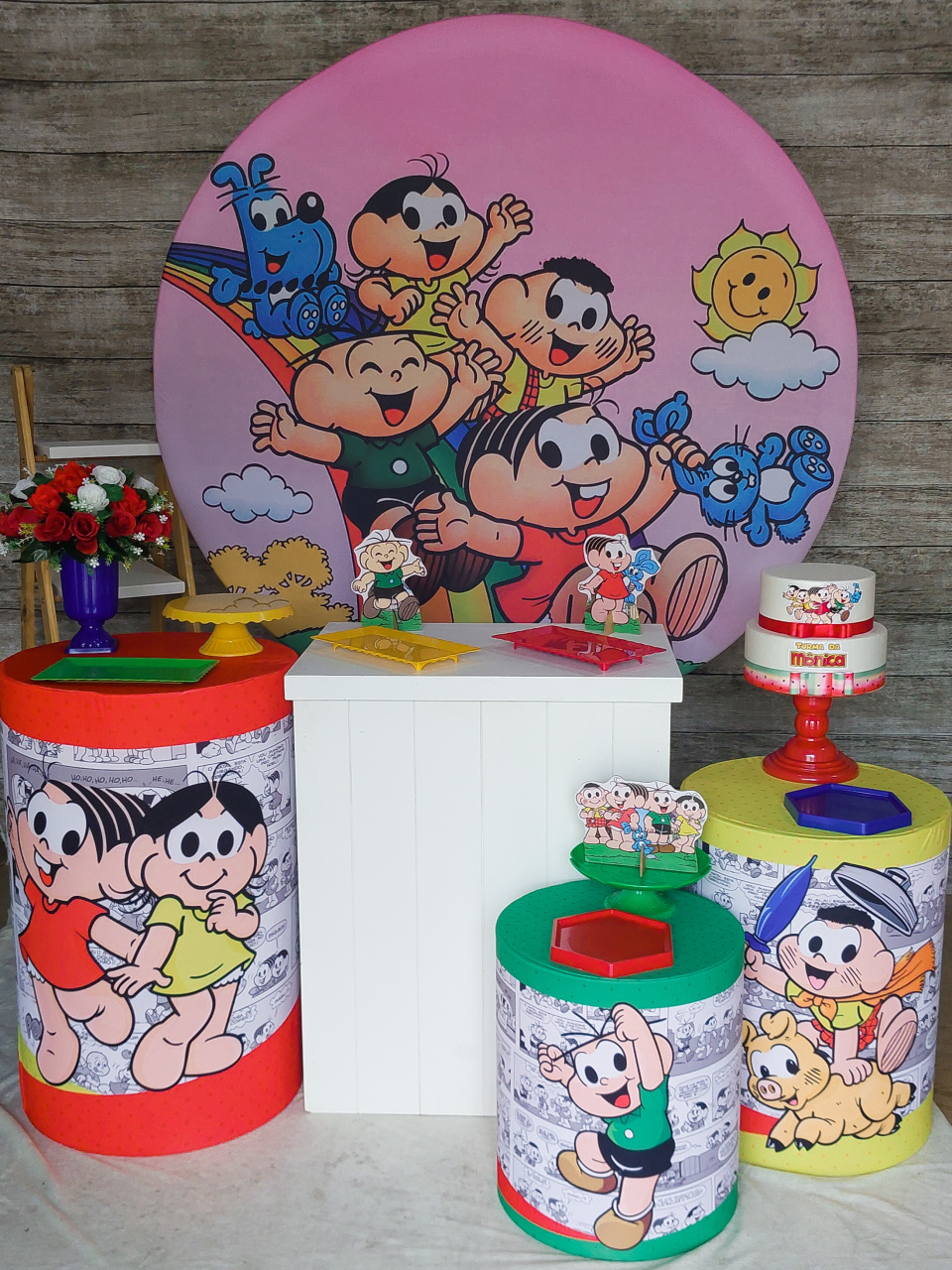 Turma da Mônica - Kit Prata - Anelan Artes e Decorações