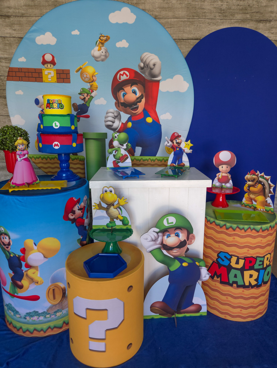 Super Mário - Kit Ouro - Anelan Artes e Decorações
