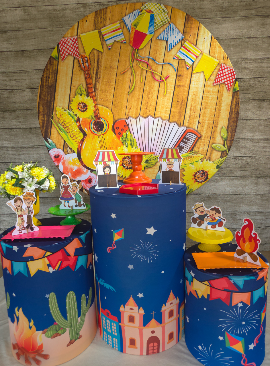 Festa Junina Violão - Kit Promocional - Anelan Artes e Decorações