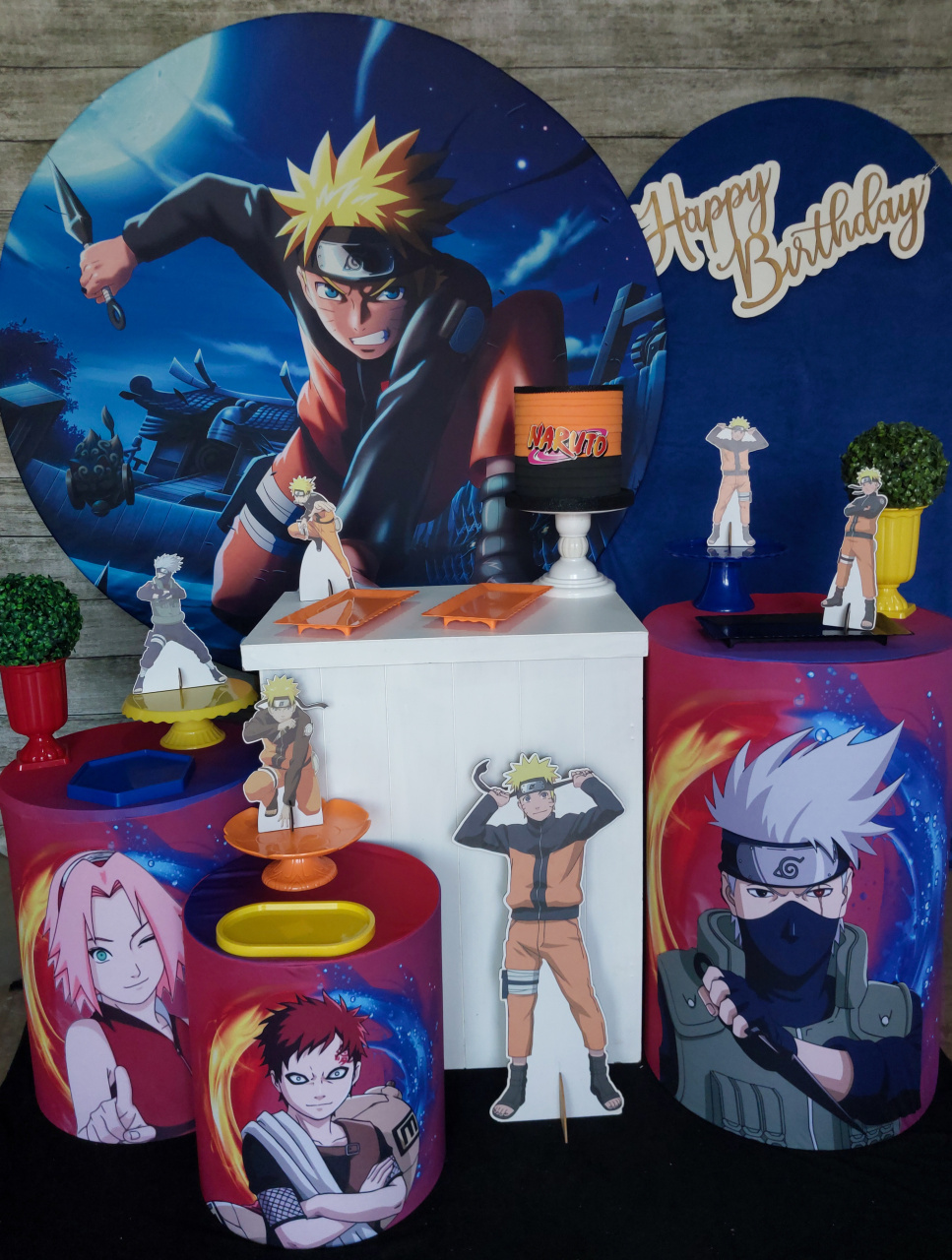 Naruto - Kit Ouro - Anelan Artes e Decorações