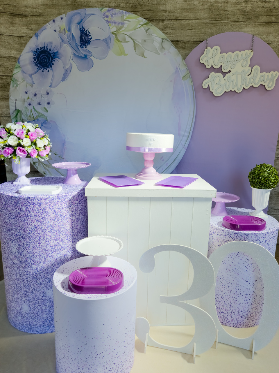 Lilás Floral - Kit Ouro - Anelan Artes e Decorações