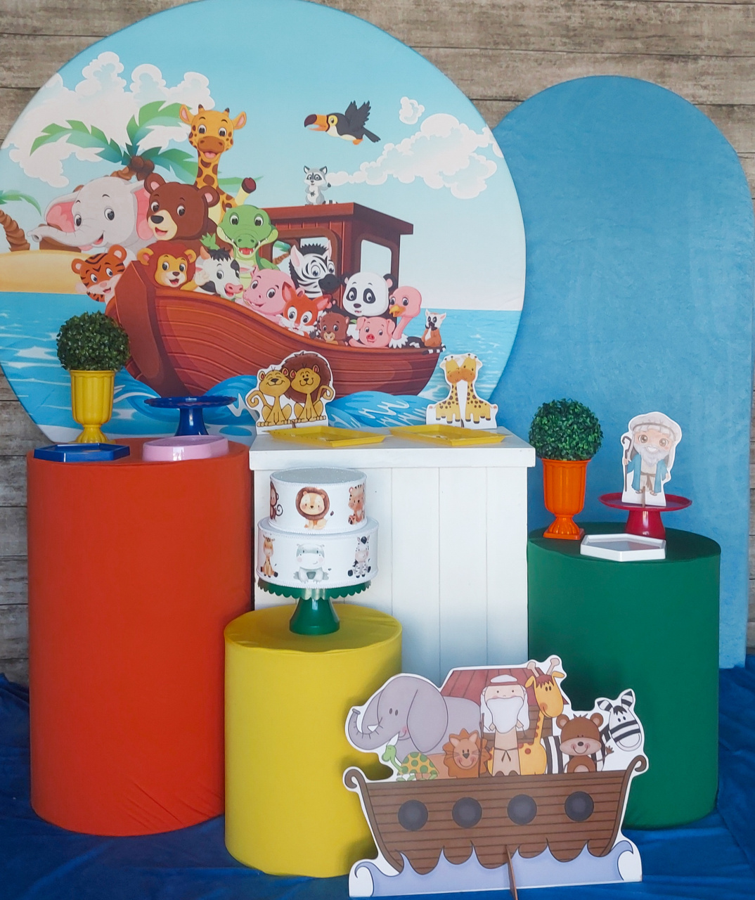 Arca de Noé - Kit Ouro - Anelan Artes e Decorações
