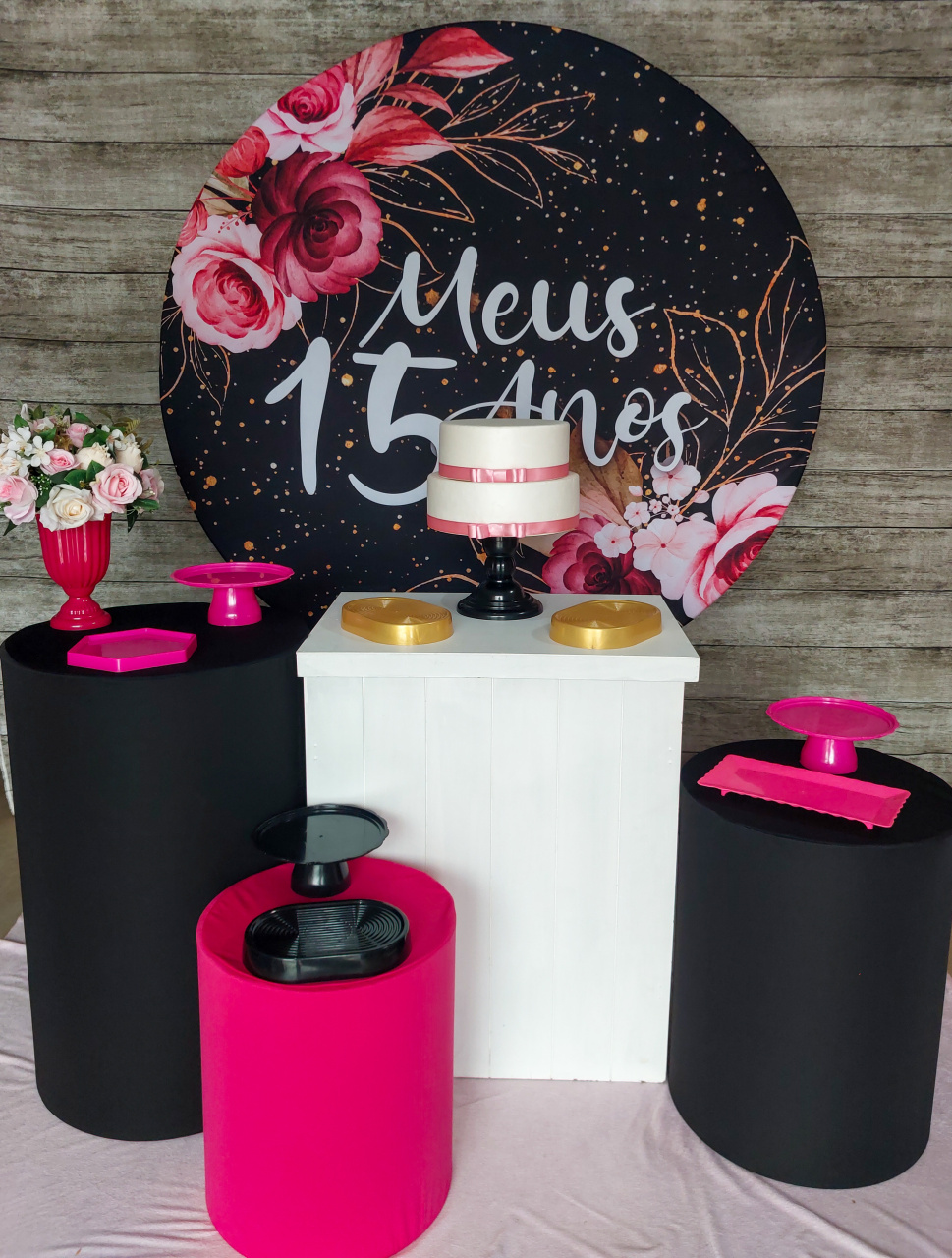 Meus Quinze Anos - Kit Prata - Anelan Artes e Decorações