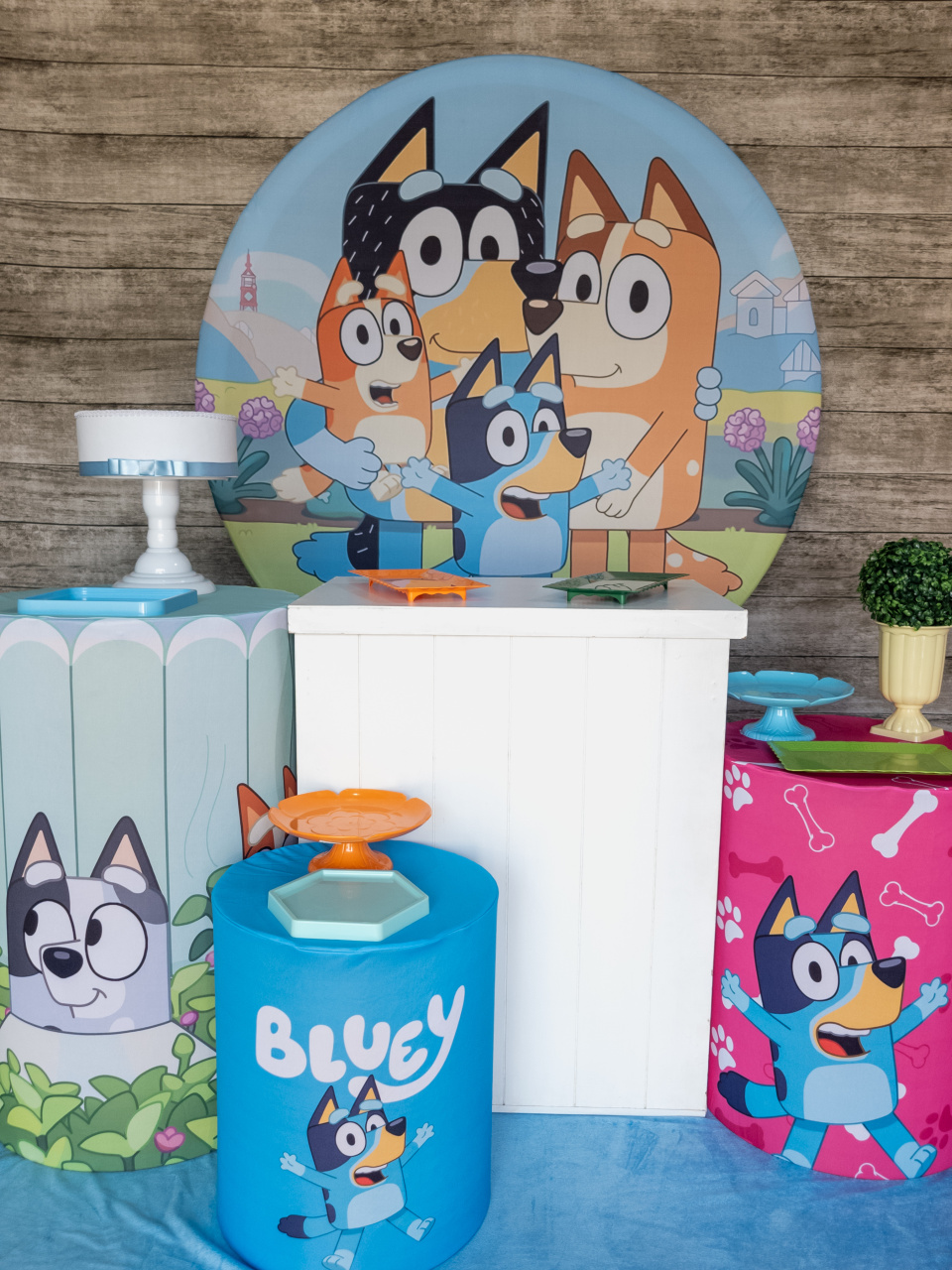 Bluey - Kit Prata - Anelan Artes e Decorações