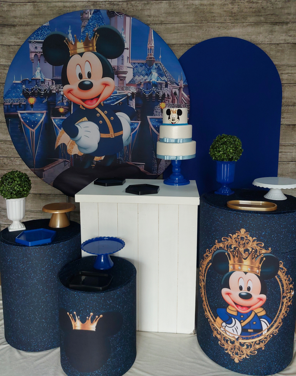 Mickey Realeza - Kit Ouro - Anelan Artes e Decorações