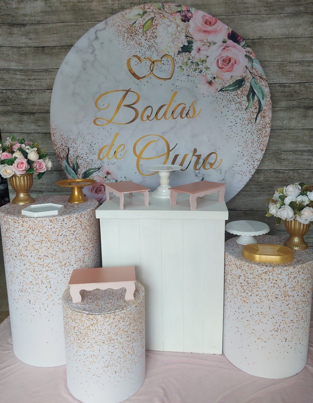 Bodas de Ouro - Kit Prata - Anelan Artes e Decorações