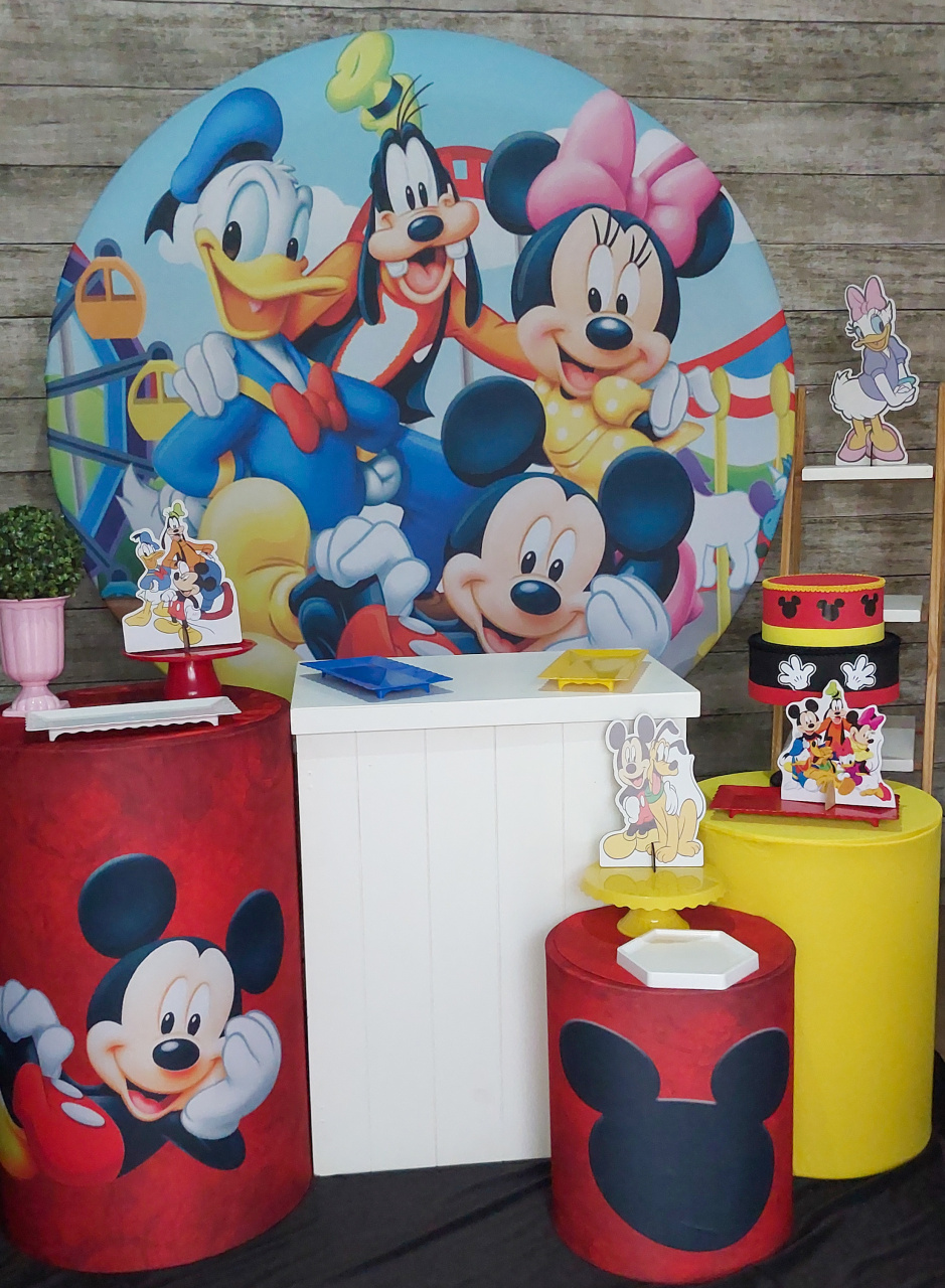 Turma Do Mickey - Kit Prata - Anelan Artes e Decorações