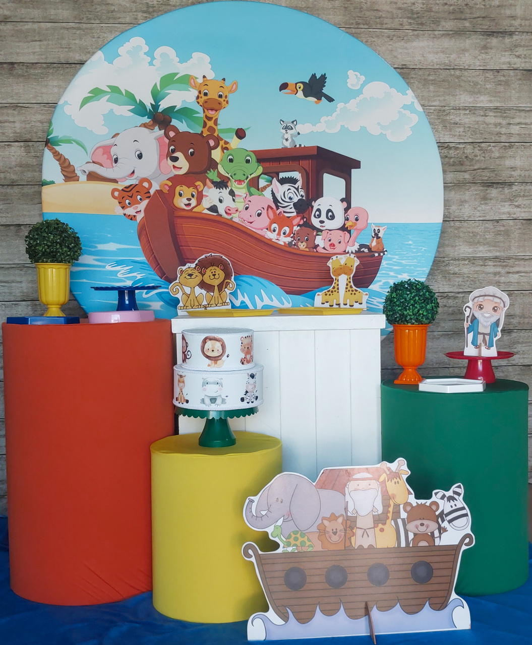 Arca de Noé - Kit Prata - Anelan Artes e Decorações