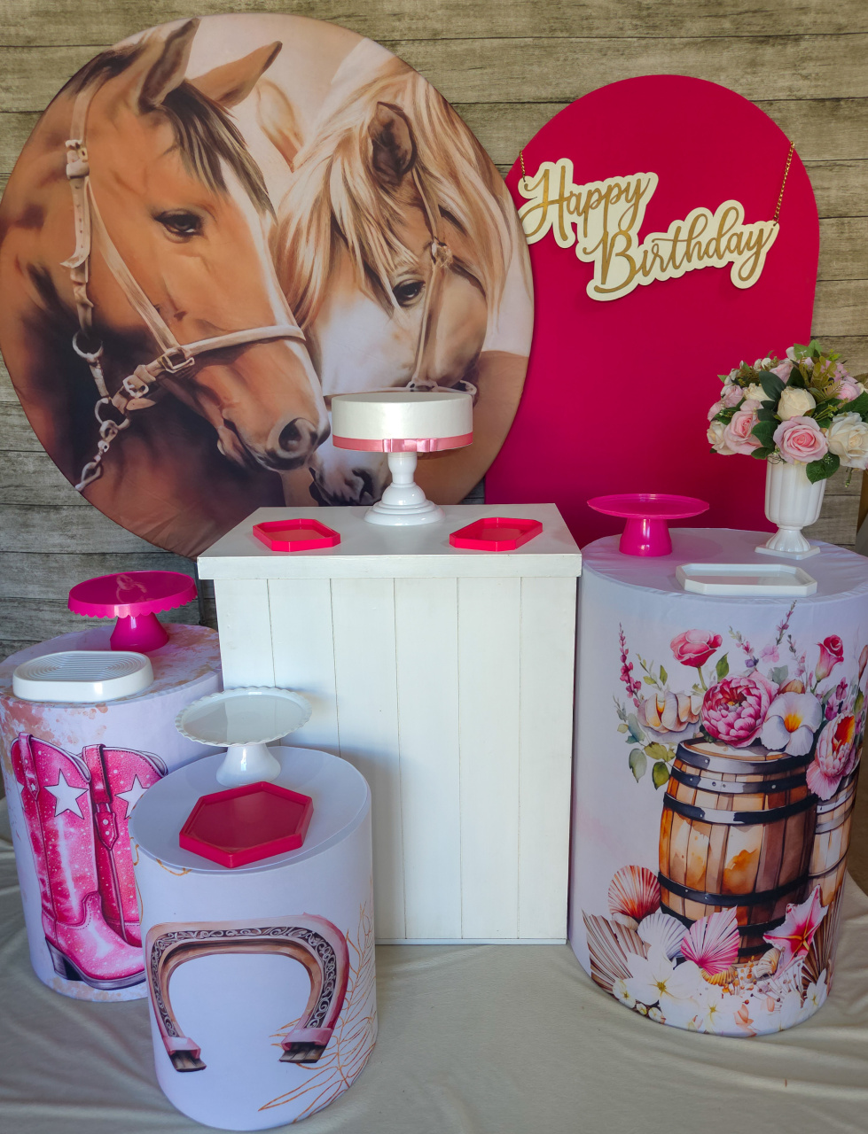 Cavalos Country - Kit Ouro - Anelan Artes e Decorações