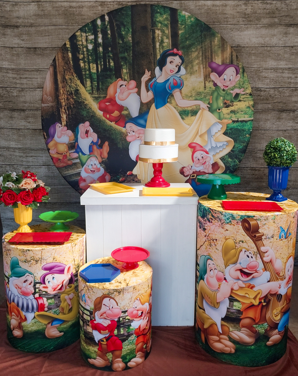 Branca de Neve - Kit Prata - Anelan Artes e Decorações