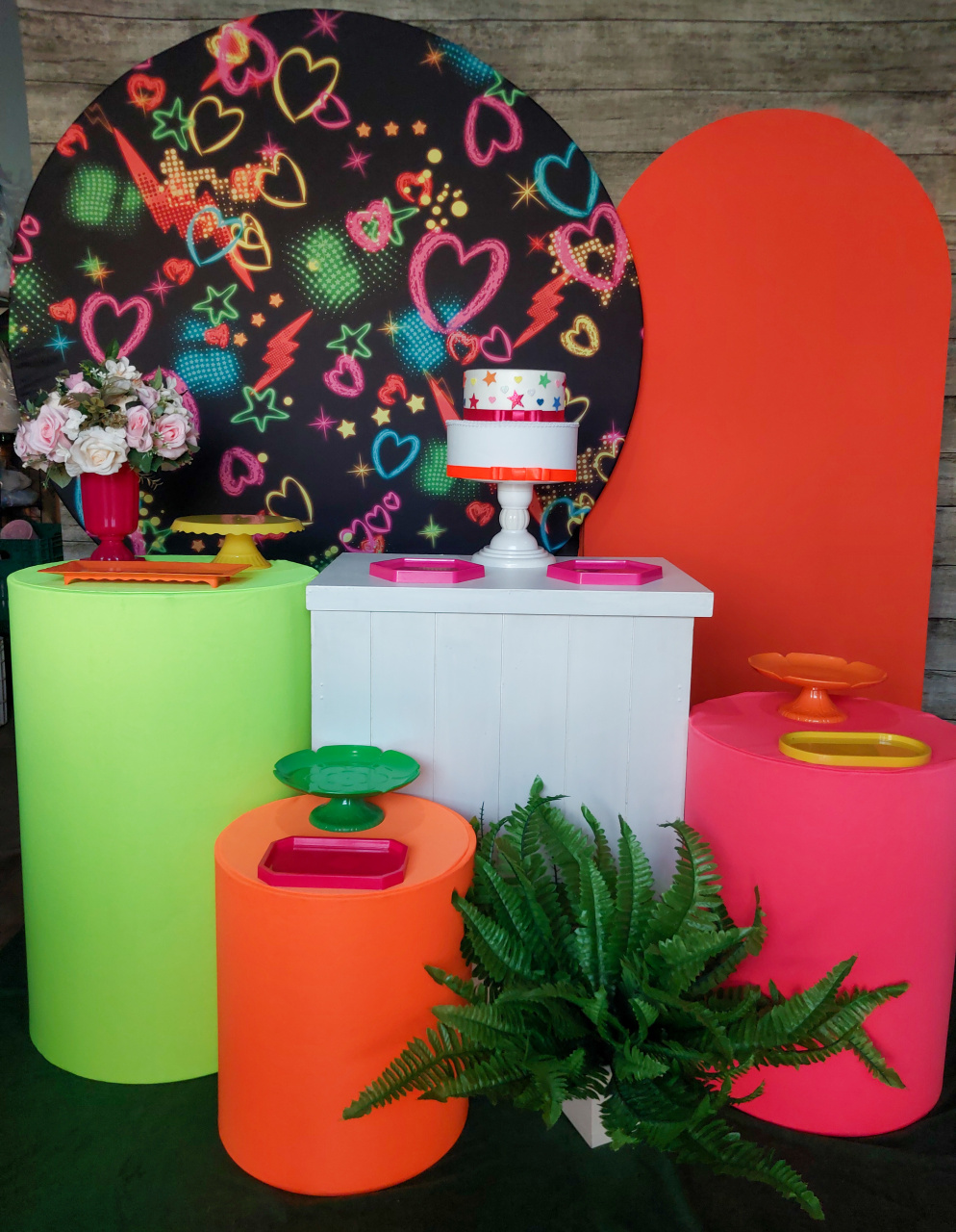 Coração Neon - Kit Ouro - Anelan Artes e Decorações