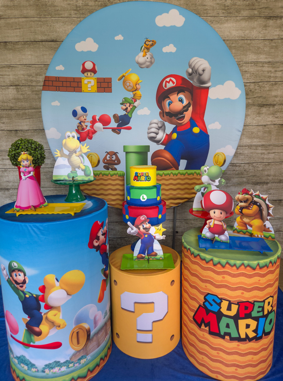 Super Mário - Kit Promocional - Anelan Artes e Decorações