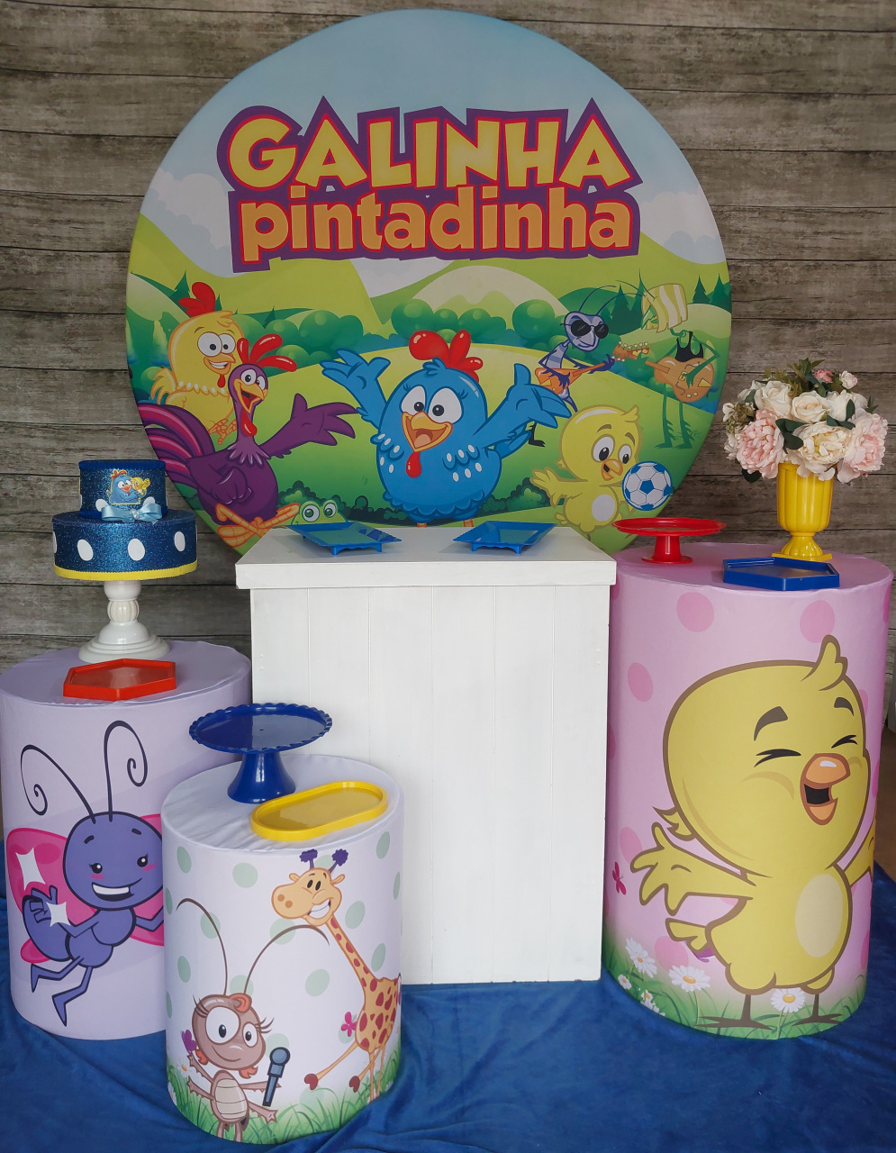 Galinha Pintadinha - Kit Prata - Anelan Artes e Decorações