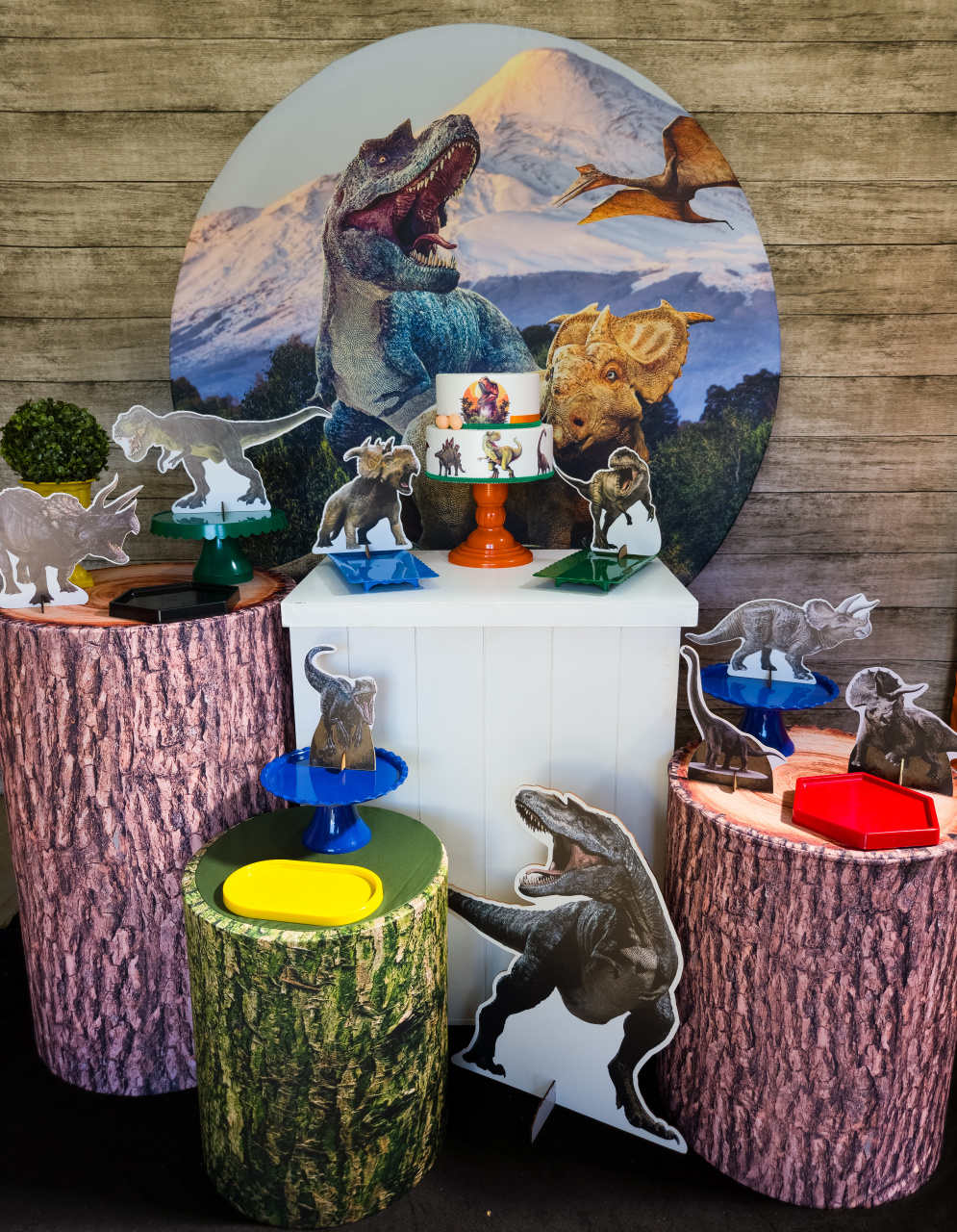 Dinossauro - Kit Prata - Anelan Artes e Decorações