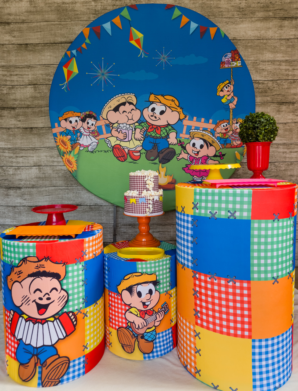 Festa Junina Turma da Mônica - Kit Promocional - Anelan Artes e Decorações