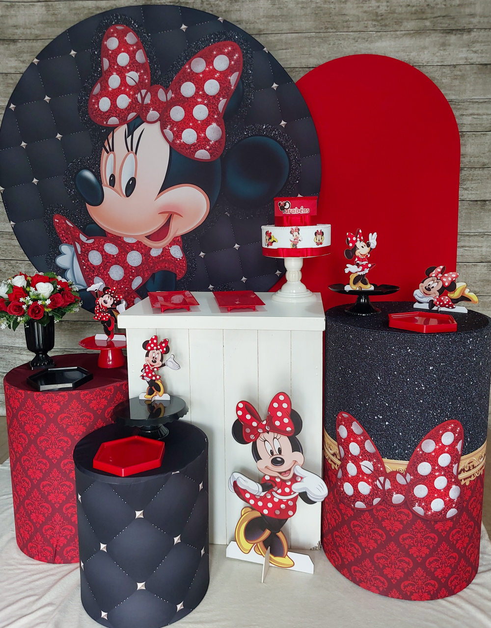 Minnie - Kit Ouro - Anelan Artes e Decorações
