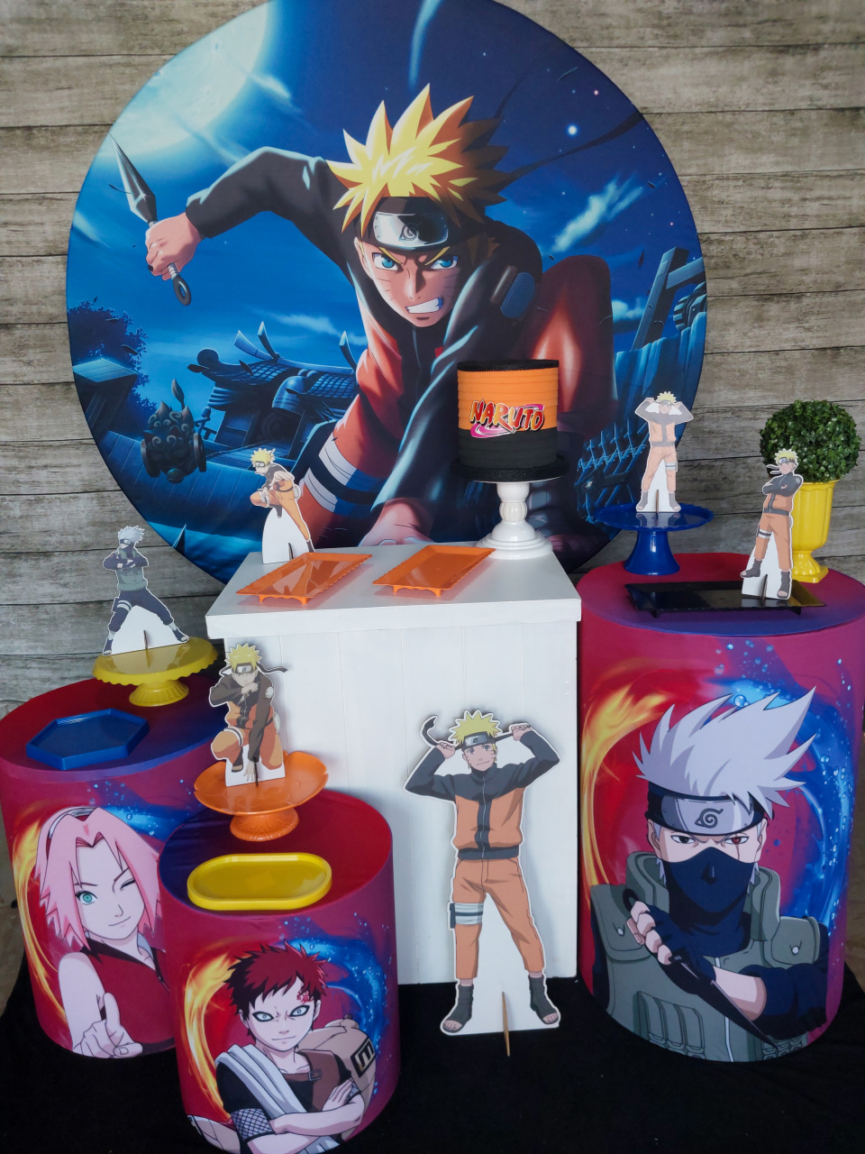 Naruto - Kit Prata - Anelan Artes e Decorações