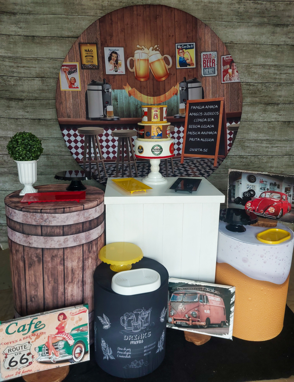 Boteco- Kit Prata - Anelan Artes e Decorações