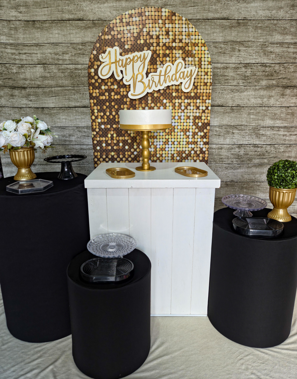 Dourado Com Glitter- Kit Prata - Anelan Artes e Decorações
