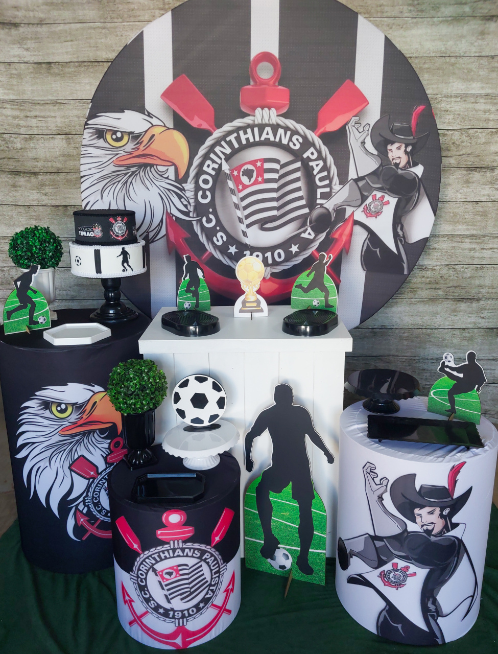 Corinthians - Kit Prata - Anelan Artes e Decorações