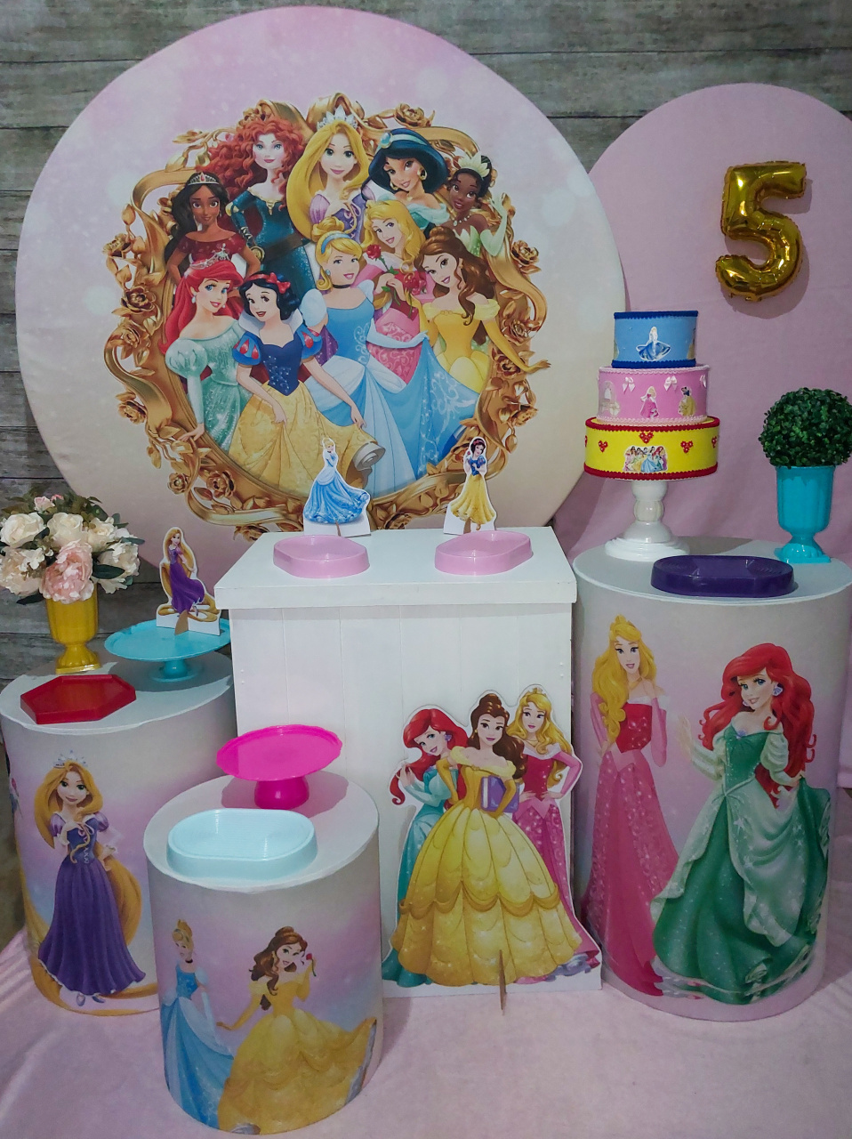 Princesas - Kit Ouro - Anelan Artes e Decorações
