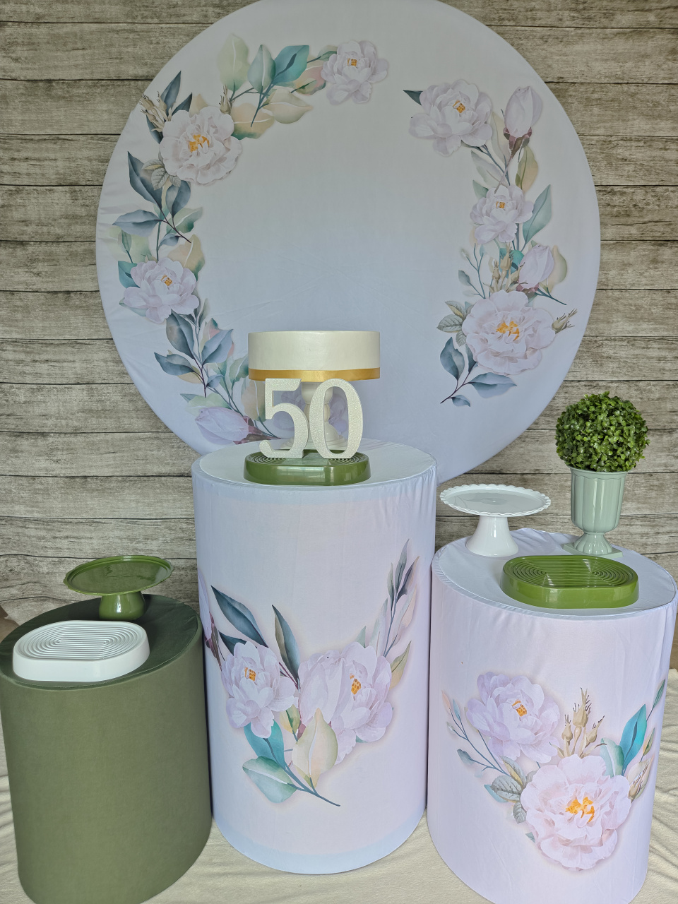 Floral de Rosas Brancas - Kit Promocional - Anelan Artes e Decorações