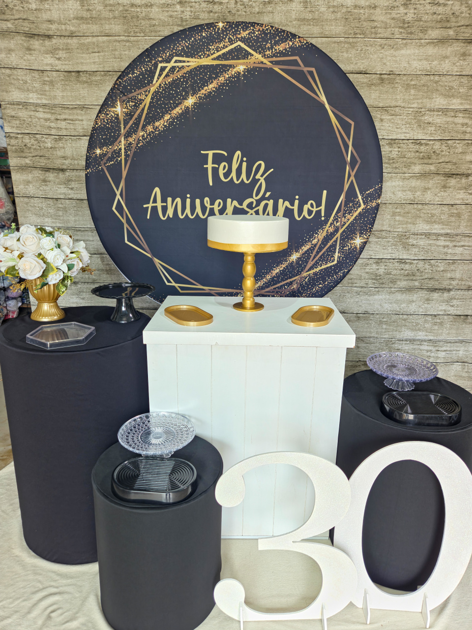 Feliz Aniversário - Kit Prata - Anelan Artes e Decorações