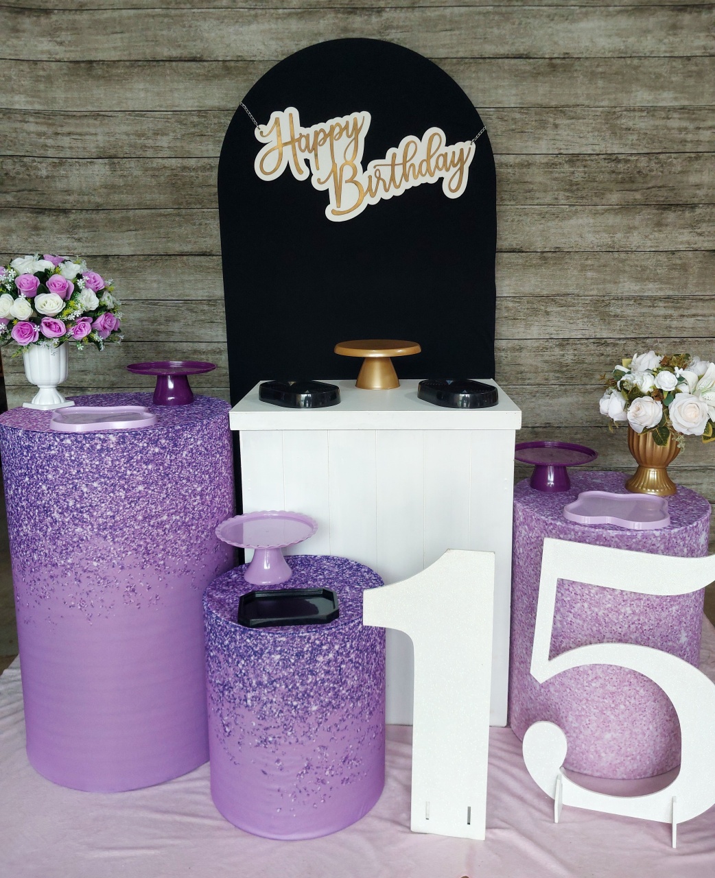 Lilás Glamour - Kit Prata - Anelan Artes e Decorações