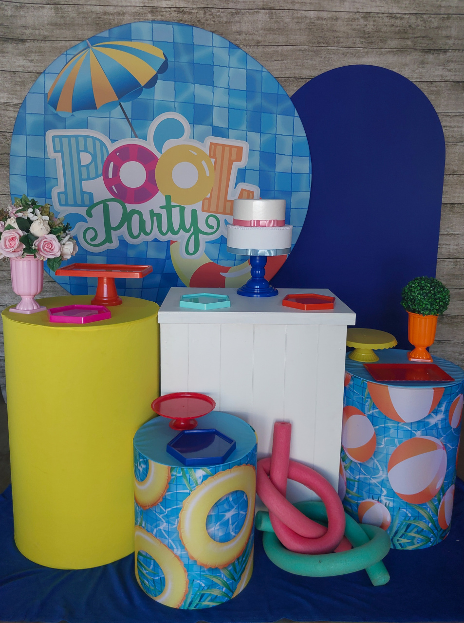 Pool Party Masc - Kit Ouro - Anelan Artes e Decorações
