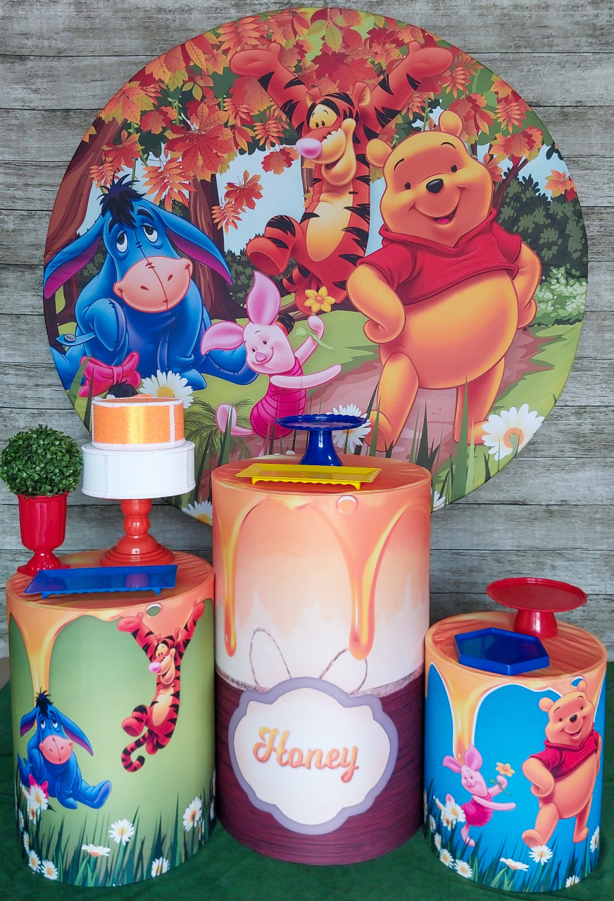 Ursinho Pooh - Kit Promocional - Anelan Artes e Decorações
