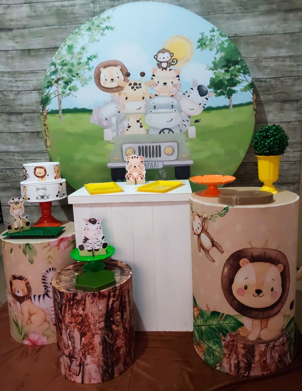 Safari - Kit Prata - Anelan Artes e Decorações