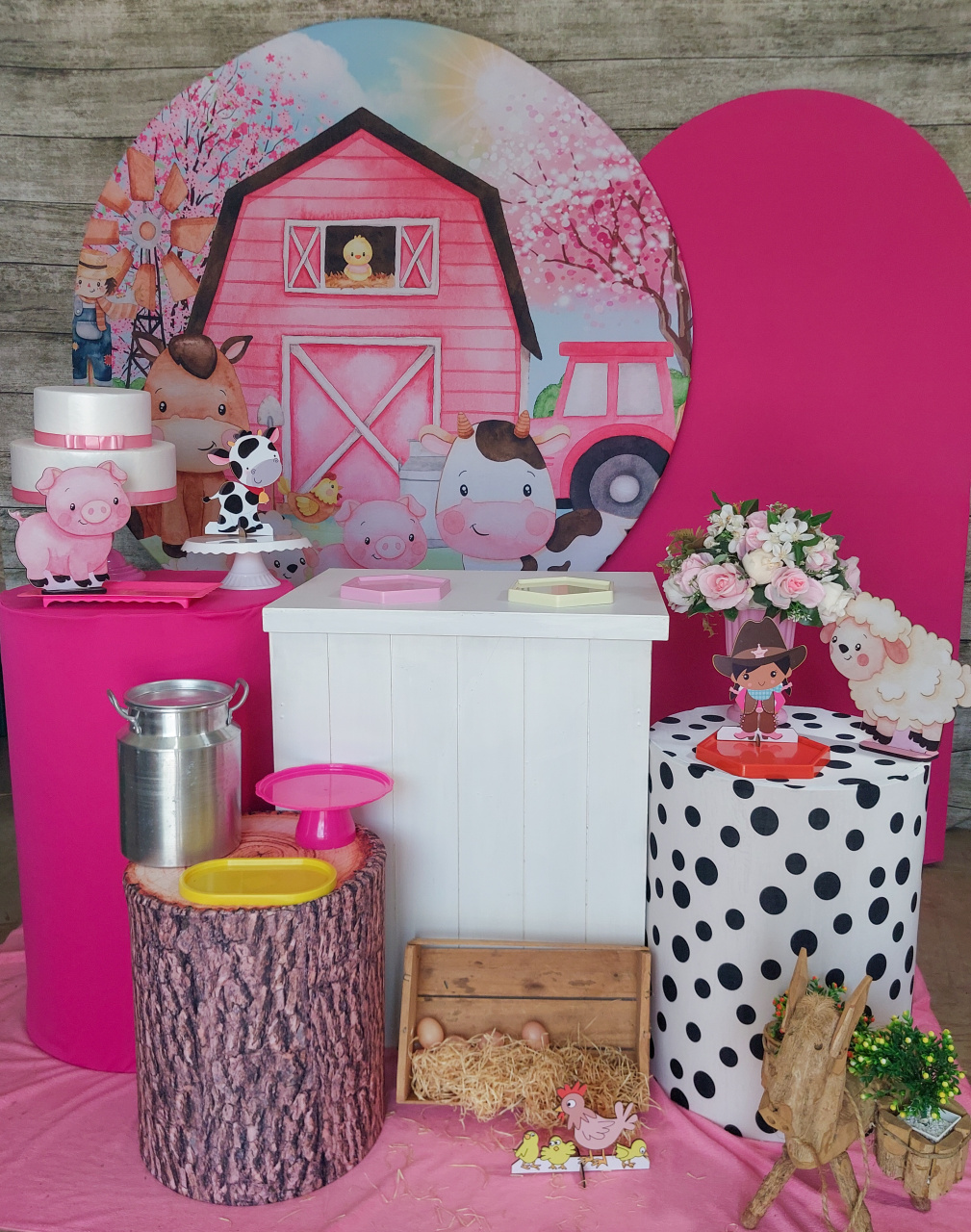 Fazendinha Rosa - Kit Ouro - Anelan Artes e Decorações