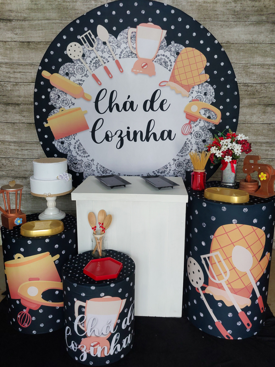 Chá de Cozinha - Kit Prata - Anelan Artes e Decorações