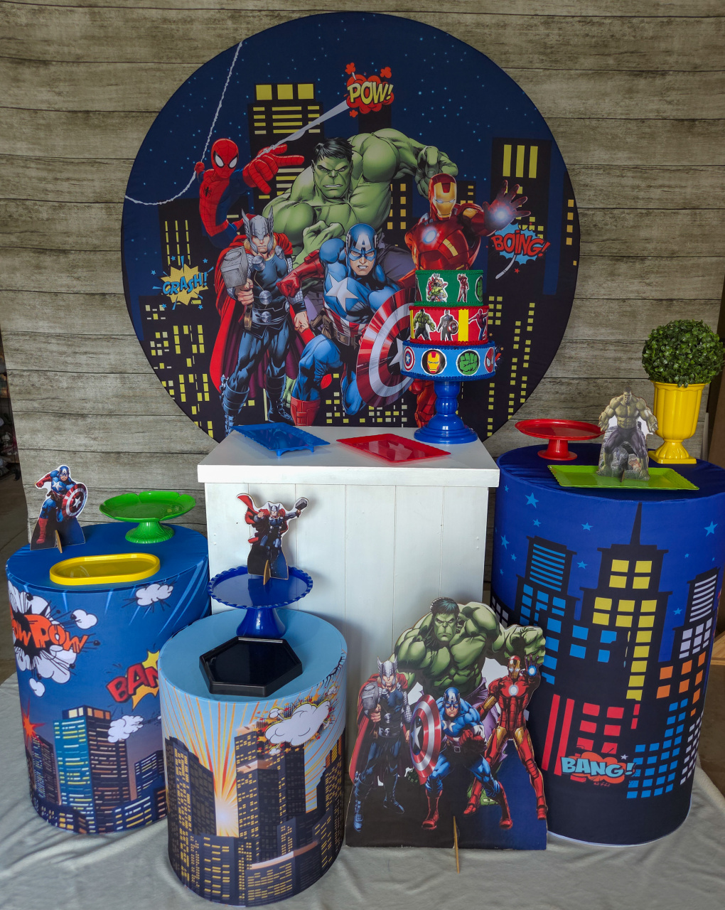 Vingadores Hq - Kit Prata - Anelan Artes e Decorações