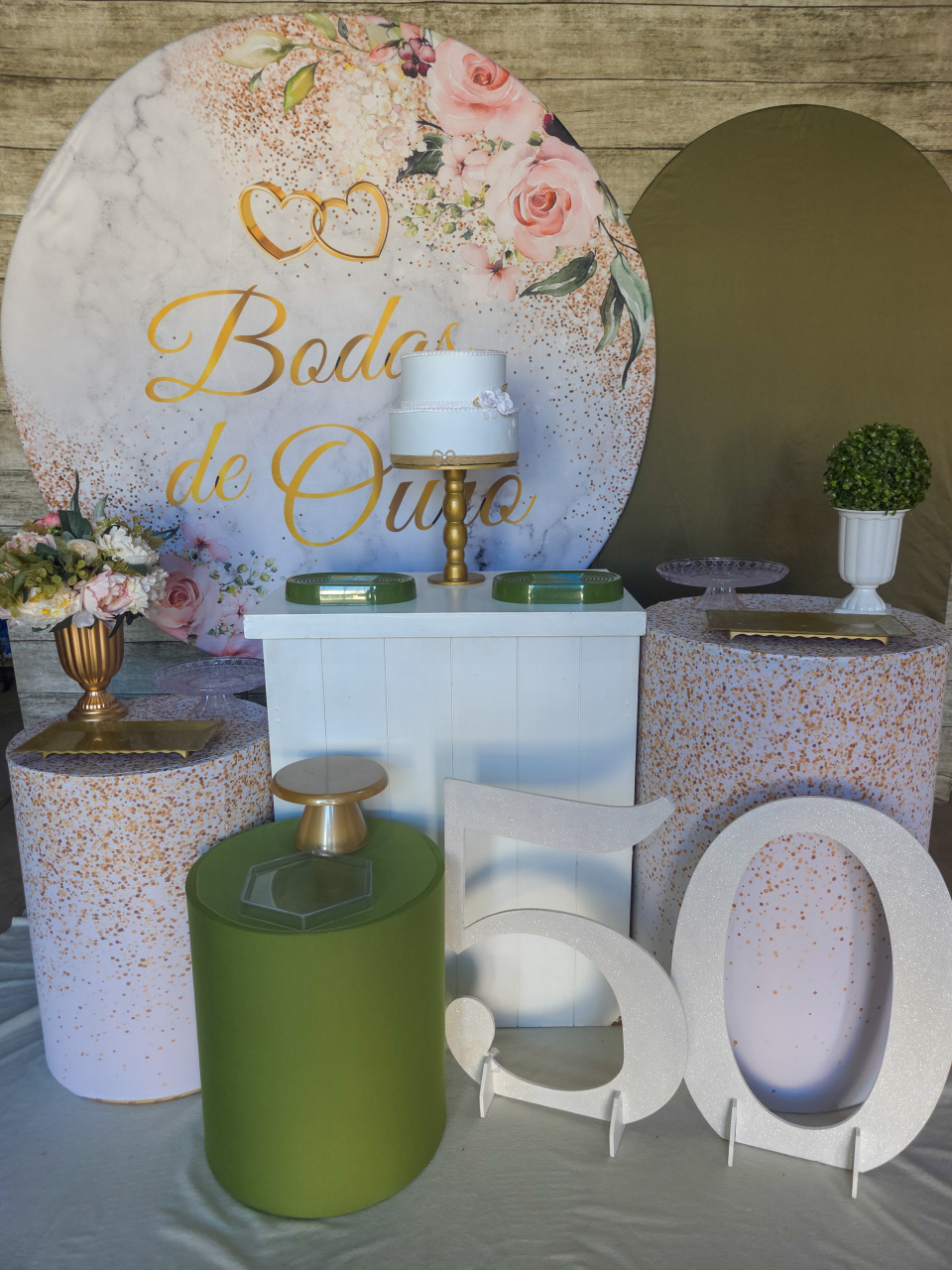 Bodas de Ouro - Kit Ouro - Anelan Artes e Decorações